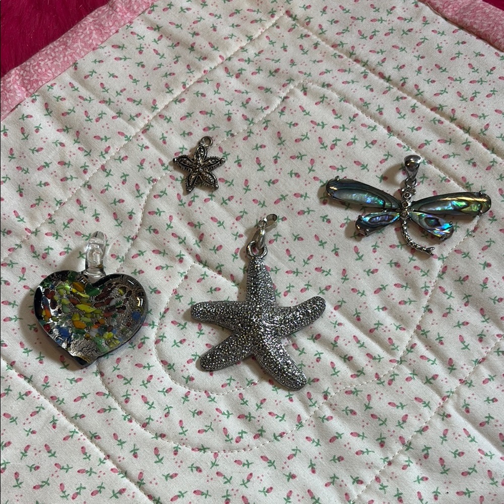 Silver and Multicolor Pendants